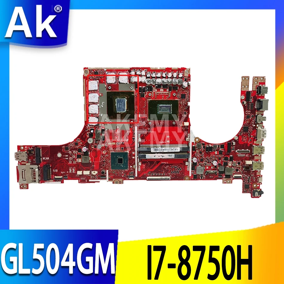 

Материнская плата GL504GM для ноутбука ASUS ROG Strix Scar II GL504GM, оригинальная материнская плата HM370 I7-8750H GTX1060 V6G