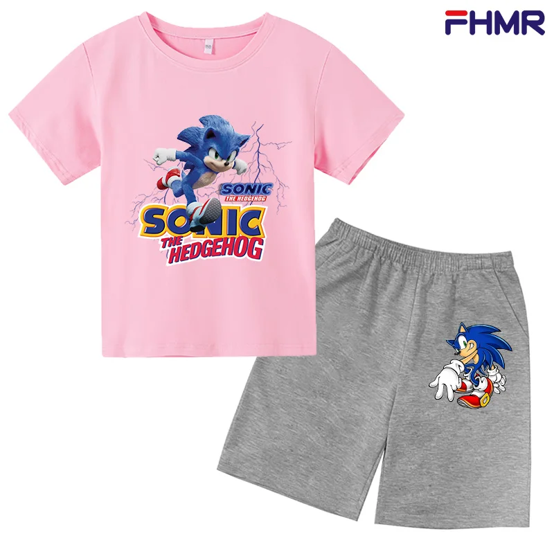 

Classic Cartoon Mario Sonic Sport T-shirt New Harajuku style Game Mario Bros Kids Clothes Mario Boys Clothes 4-14T