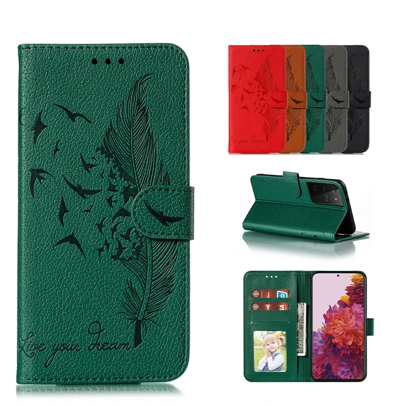 

Ultra Thin Card Slot Flip Leather Case For Samsung Galaxy S9 S10 S10E S20 S21 S30 Note 9 10 20 FE Plus LITE Uitra Pro Cases Capa