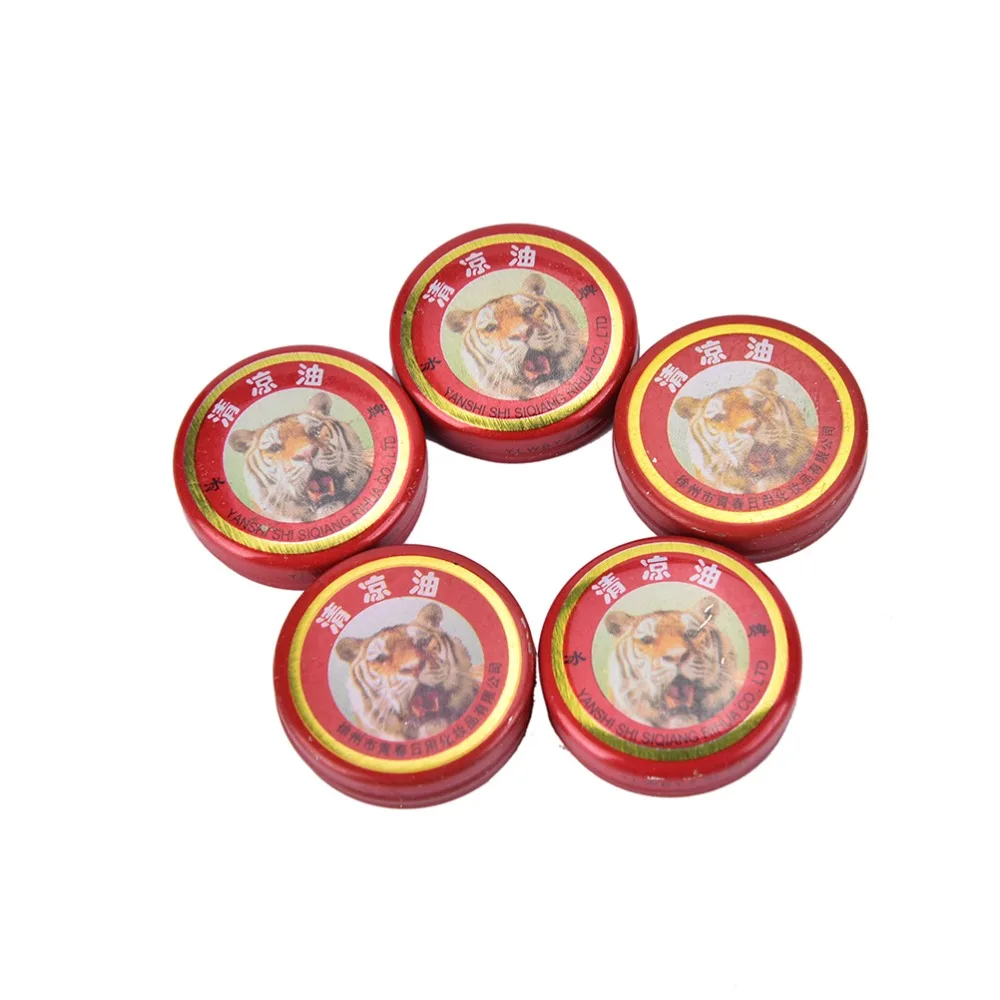 

5PCS Tiger Balm Pain Relief Ointment Massage Red White Muscle Rub Aches Oil QingLiangYou Headaches Carsickness Itching Relief