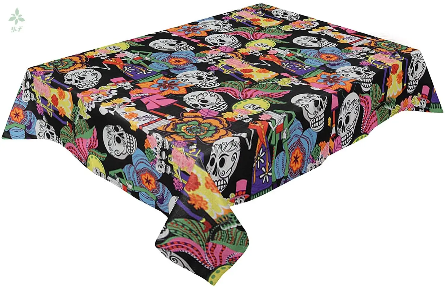 

Tablecloths For Rectangle Day Of The Dead Sugar Skulls Great For Buffet Table Parties Holiday Dinner Wedding