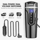 Автомобильный термос Smart Touch, термос с цифровым дисплеем, изолированная чашка, переносная вакуумная фляжка, дорожная бутылка для воды и кофе с подогревом, кружка, чашки