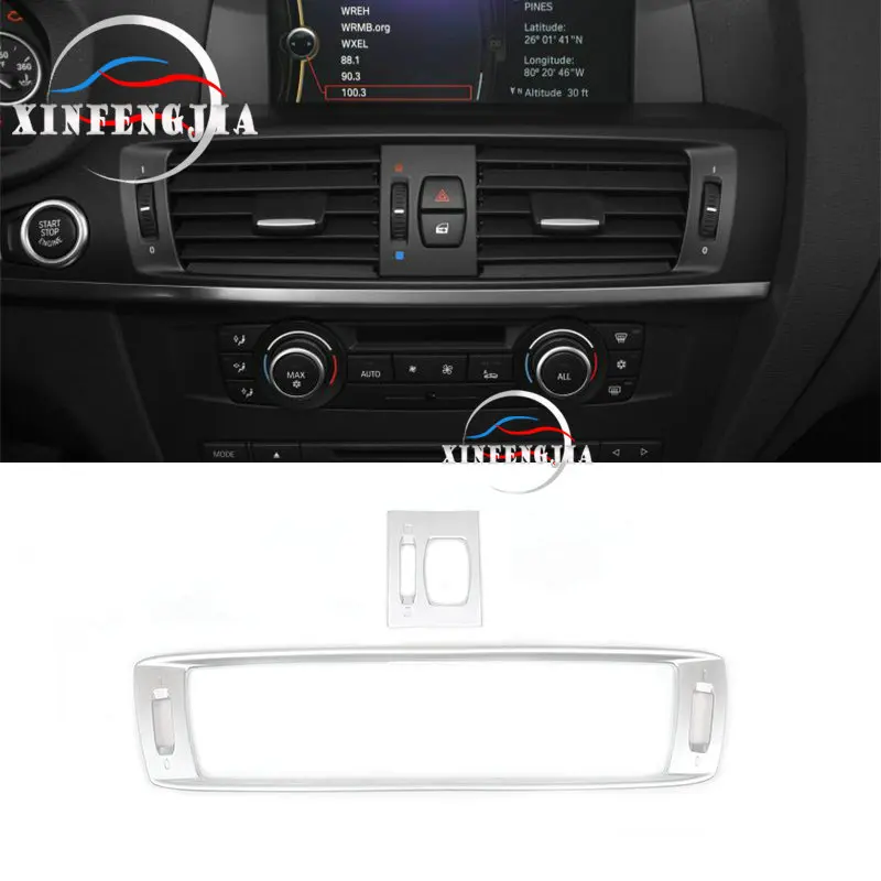 

2 шт., хромированная рамка для вентиляционного отверстия для BMW X3 X4 F25 F26 11-17