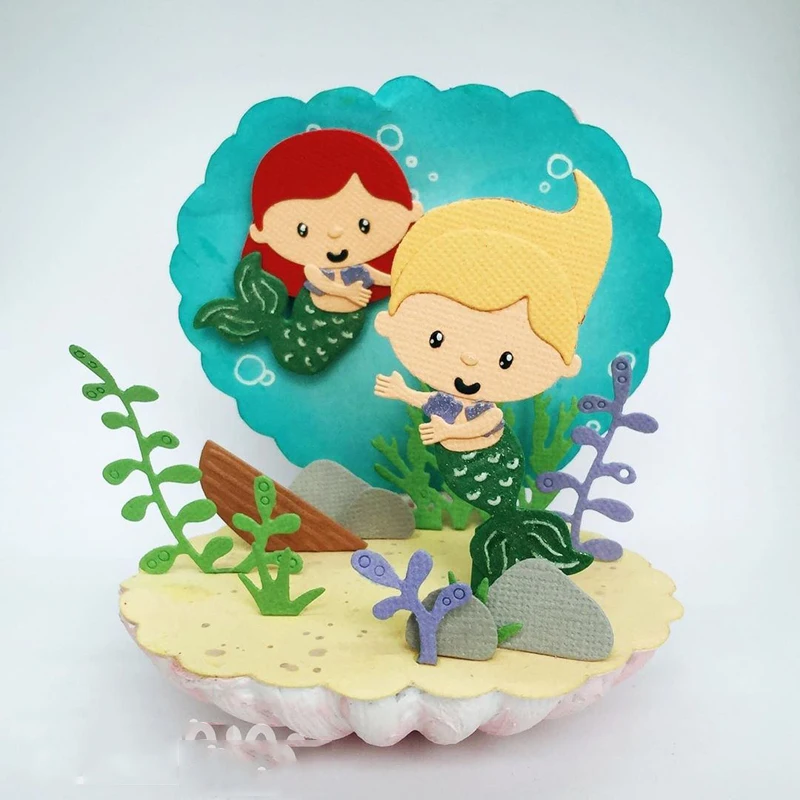 LLove CCraft Mermaid & sailboat новинка 2019 металлические режущие штампы для скрапбукинга
