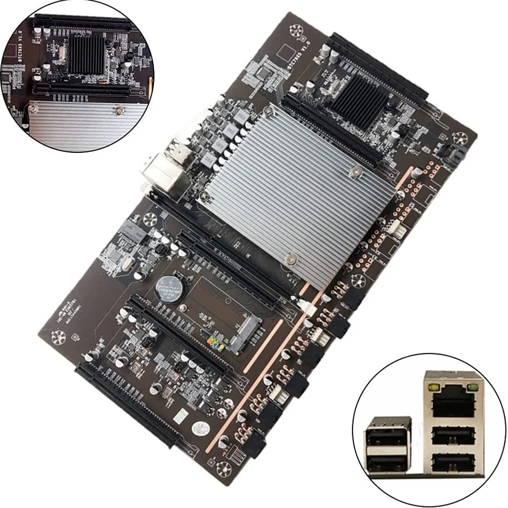 Набор материнской платы для майнинга BTC X79 H61 5 PCIE X8 LGA 1151 CPU E5 2620 8G DDR3 120G mSATA биткоинов