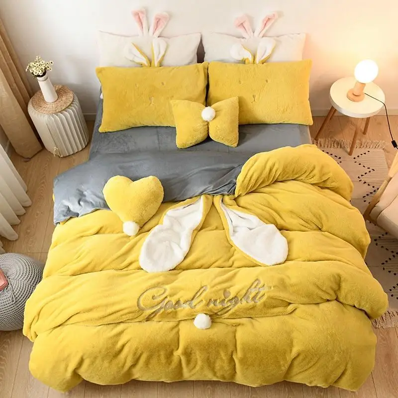 J2 милый кролик желтого розового белого серого и флисовые зимние женские