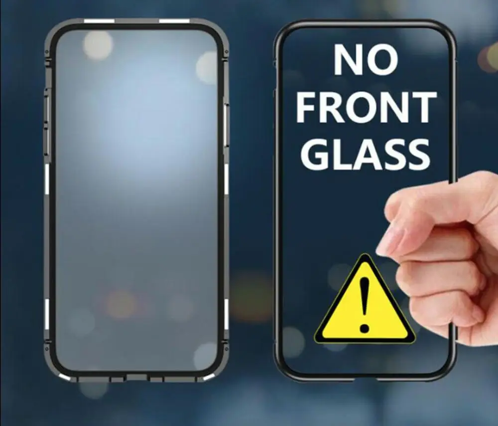Магнитный металлический чехол для Samsung Galaxy S10 S9 S8 Plus двусторонний из закаленного