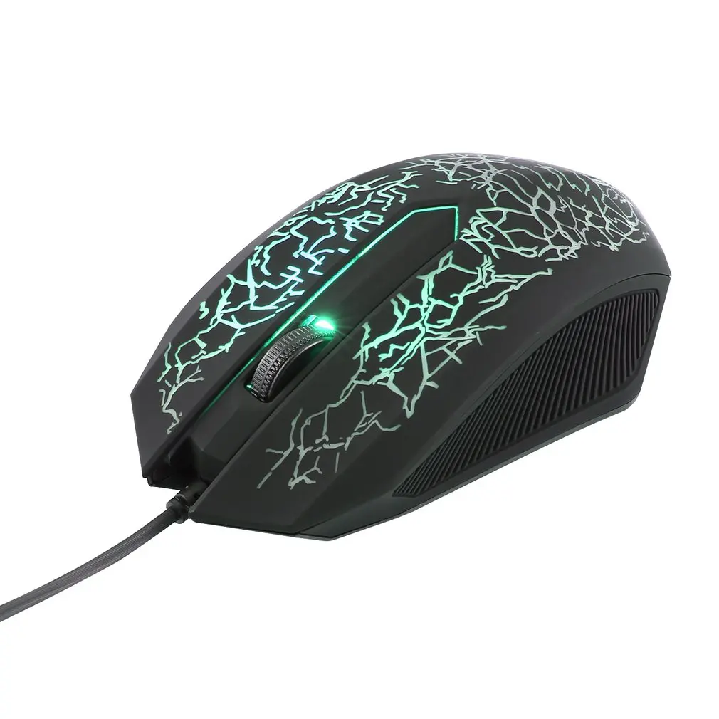 5500 точек/дюйм USB Проводная игровая мышь 3D LED оптическая 7 кнопок Pro Gamer компьютерные