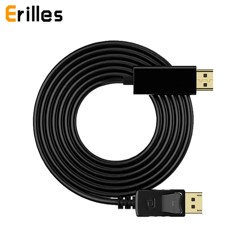1 8 м/6 футов Дисплей порт дисплей DP штекер HDMI Мужской позолоченный кабель