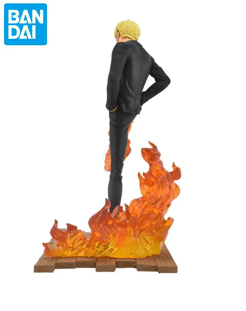 

18cm Original BANDAI ONE PIECE Vinsmoke Sanji Diable Jambe Anime Action Figure PVC Collectible Model Toys For Children