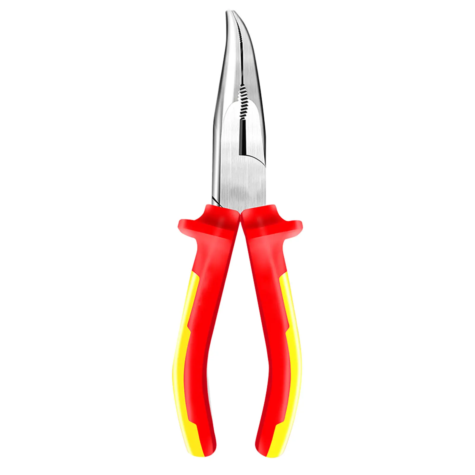 

Wire Cutter Portable Curved Nose Pliers Hand Tool Ergonomic Multifunctional Repair High Voltage Resistance Professional Stripper