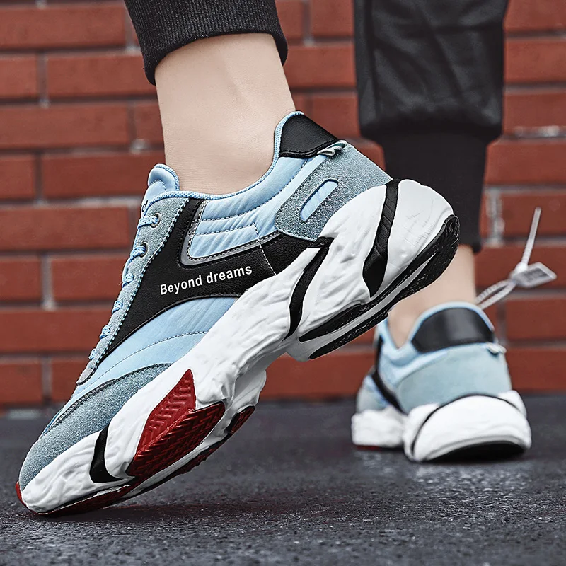 

Men Sneakers Breathable Running Shoes for Men Youth Trend Sport Shoes Lace-Up Outdoors Jogging Trainers Zapatillas Hombre