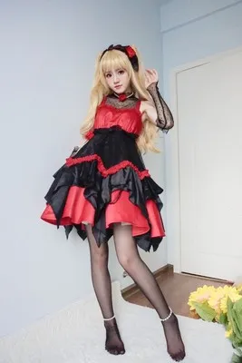 

Fate Grand Order Ereshkigal Cosplay Costume Moon Girlfriend Ereshkigal Lolita Dress Game FGO Halloween Costume for Women
