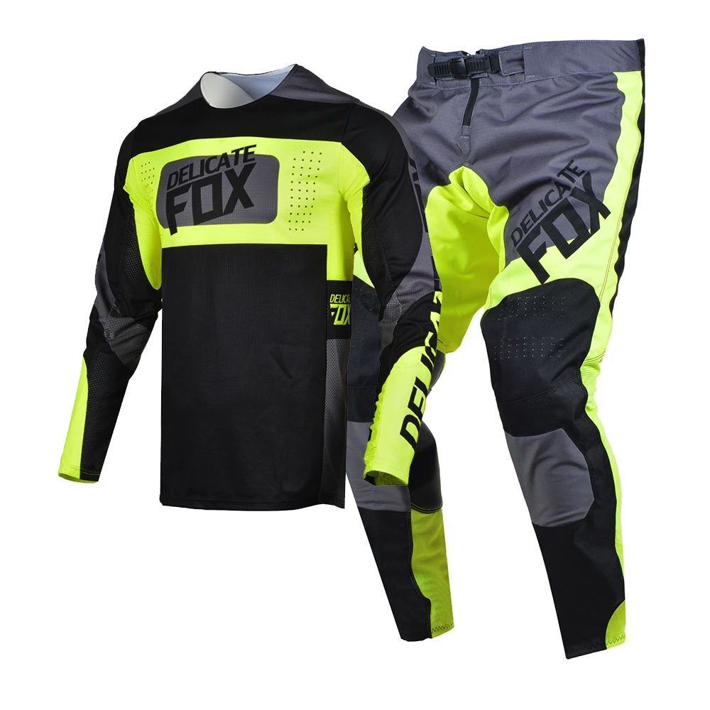 

Delicate Fox Mirer Gear Set 2022 Motocross Racing Combo Jersey Pants Men Kits Mountain Bike Riding Offroad Adult Suit