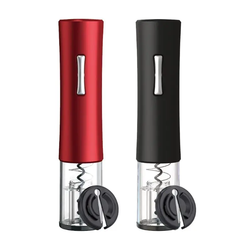 

Practical Electric Smart Automatic Wine Bottle Opener Handhold Corkscrew Cordless Easy Operation Kit with Foil Cutter Item