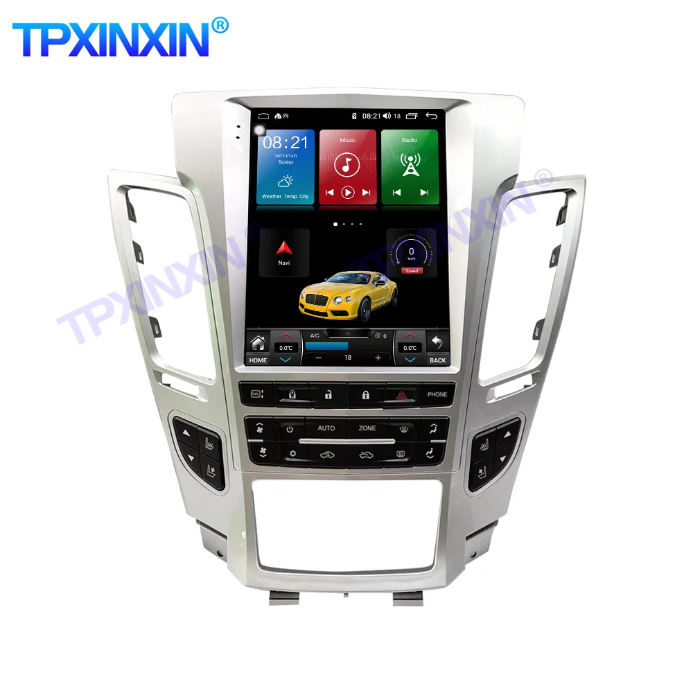 

DSP Carplay Android 10.0 6G-128G For Cadillac CTS 2007-2012 Tape Recoder Video Player Head Unit Navi GPS Auto Radio Multimedia