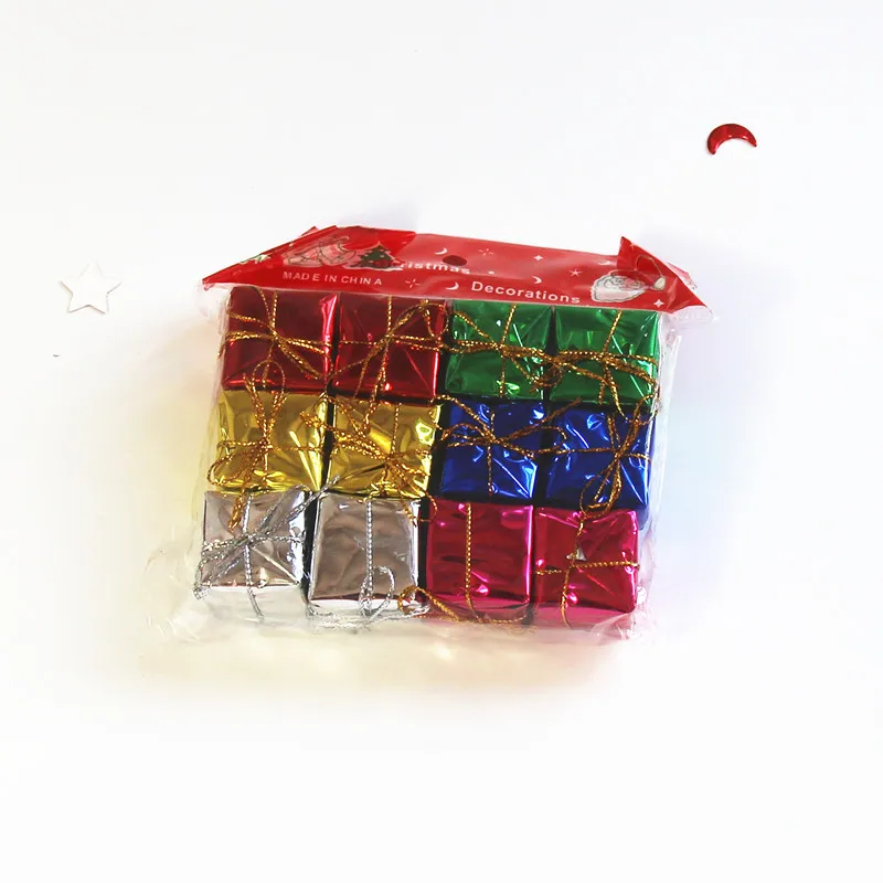 2019 12 шт 3 см рождественские украшения для дома праздничная подарочная коробка