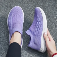 damyuan new style flying woven fashion womens vulcanized shoes breathable white sneakers lightweight large size 42 casual shoes