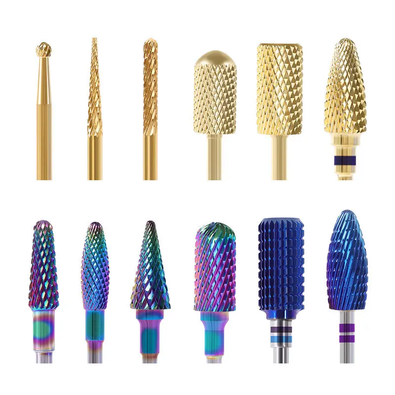 

Color Plating Alloy Tungsten Steel Sanding Bit Manicure Machine Nail Accessories Milling Cutter Manicure Machine Nail Bits