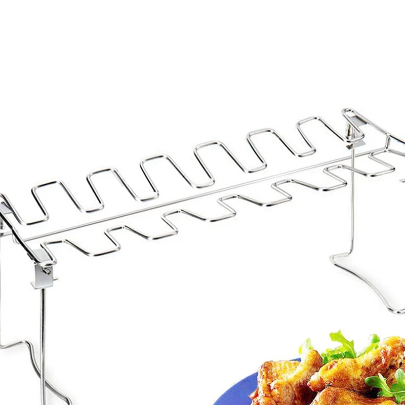 Складная подставка для барбекю поднос из нержавеющей стали гриля 14 отделений