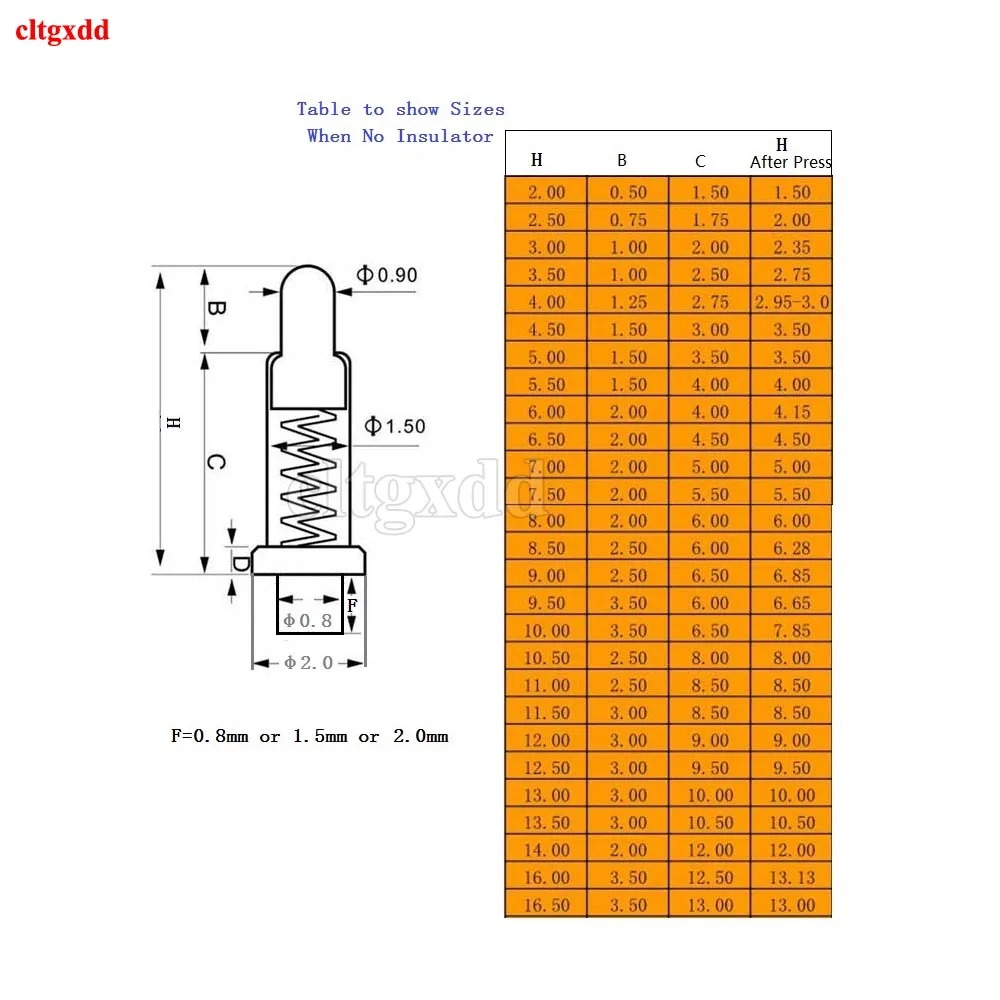 10 шт. Pogo контактный разъем pogopin батарея подпружиненный контакт SMD иглы PCB 2 3 4 5 6 7 8 9