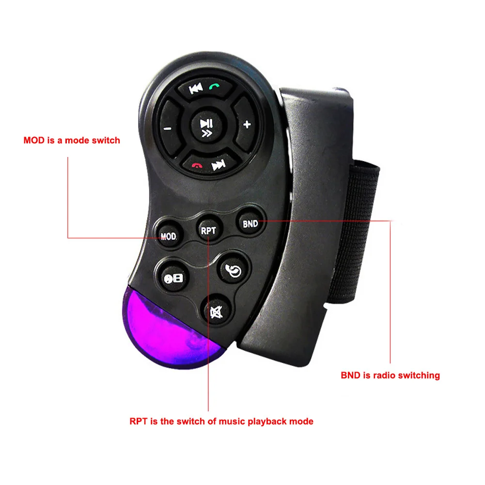 11-Key Universal Car Steering Wheel Remote Control DVD MP5 Android player wireless remote control for Radio AAA Battery | Автомобили и