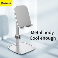 baseus universal desktop bracket adjustable mobile phone holder for iphone 11 pro x xs xr android for huawei laptop pad holder
