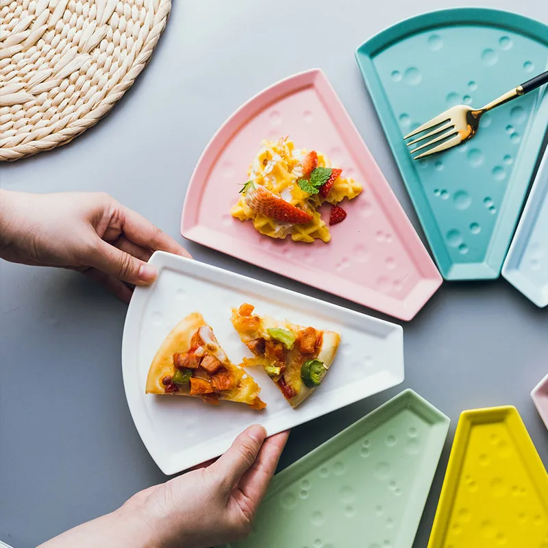 Креативная форма для пиццы керамическая тарелка ужина блюда и тарелки закусок