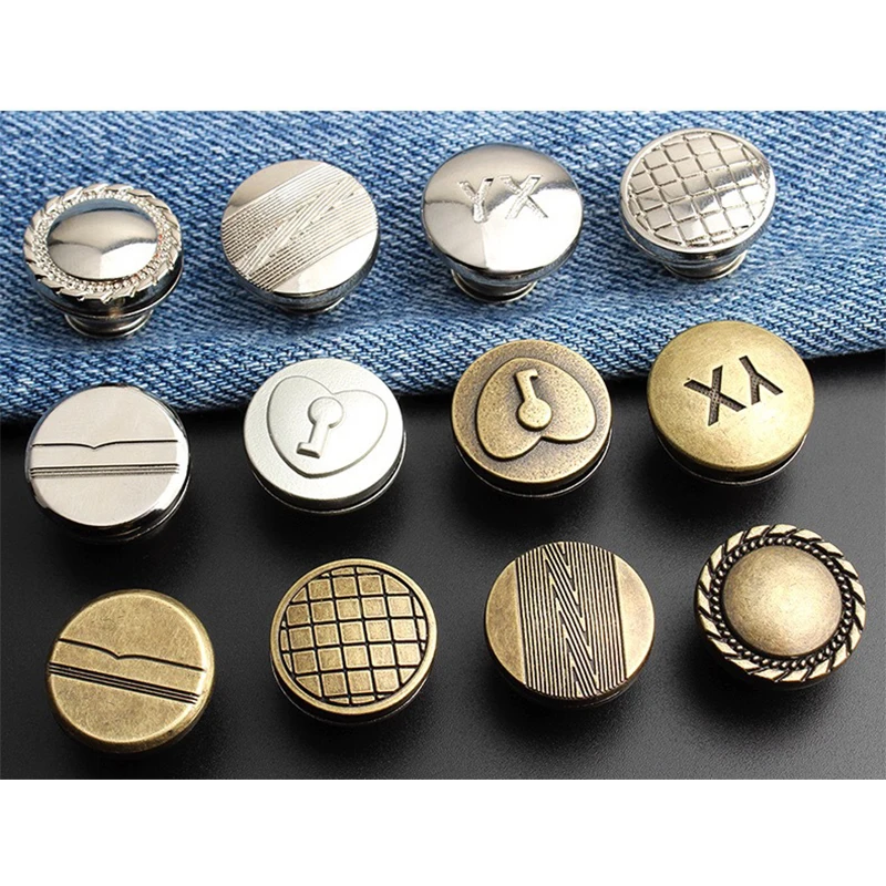 Модернизированные высококачественные пуговицы для талии без гвоздей Съемная