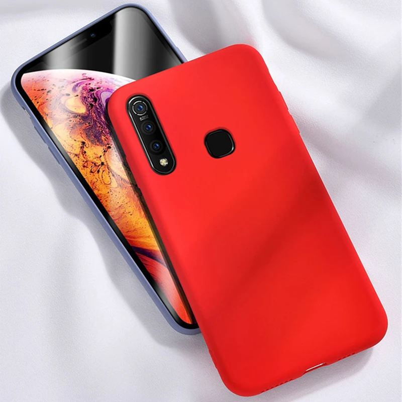 Для Capa Vivo Z5X чехол Z1 Pro жидкость микрофибра карамельные цвета силиконовый