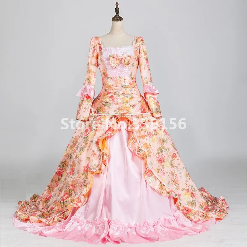 Высококлассные в викторианском стиле маскарад платье рококо Carnivale розовое с