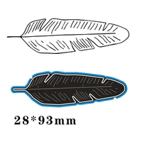 cutting metal dies feather for 2020 new stencils diy scrapbooking paper cards craft making new craft decoration 2893mm