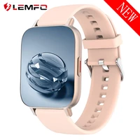 lemfo i20m smart watch women smartwatch men bluetooth call 2021 new blood pressure oxygen monitor diy dials heart rate tracker