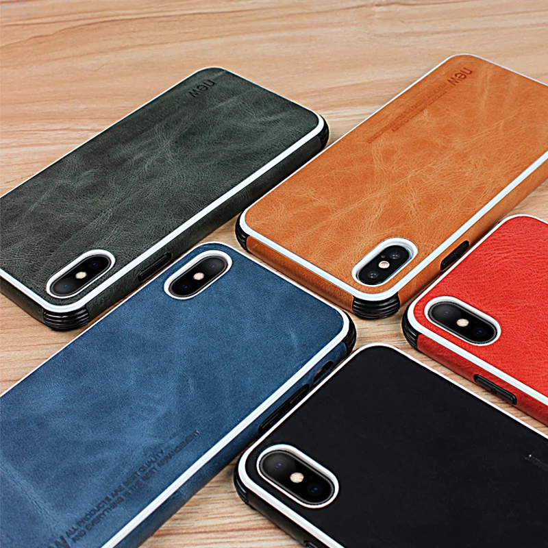 

for iPhone SE 2020 Case Luxury Leather Brand Back Cover for iPhone 11 Pro Max XR X XS 6 6s 7 8 Plus Anti-fall Protective Case