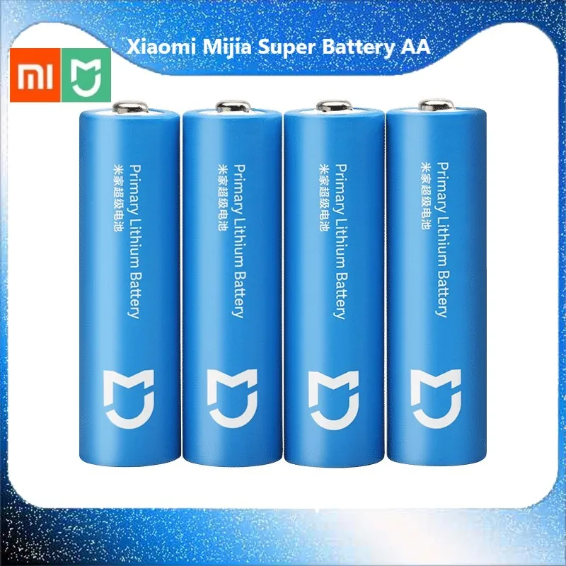 4 шт. Xiaomi Mijia Super Battery AA 2900 мАч литий Железный аккумулятор прочный 1 5 в высокая