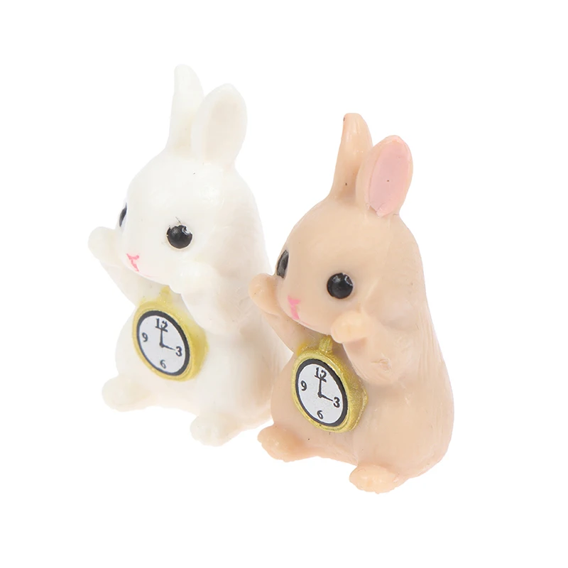 

1 шт., миниатюрный кролик-будильник, украшение для дома