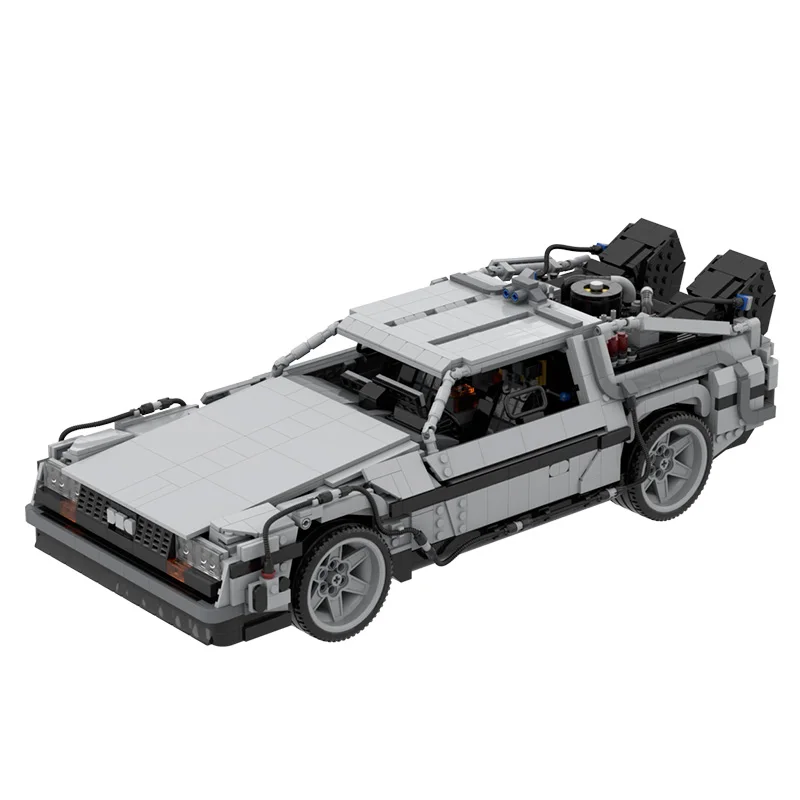 MOC Back Future 1985 машинка для временных путешествий высокотехнологичные гоночные