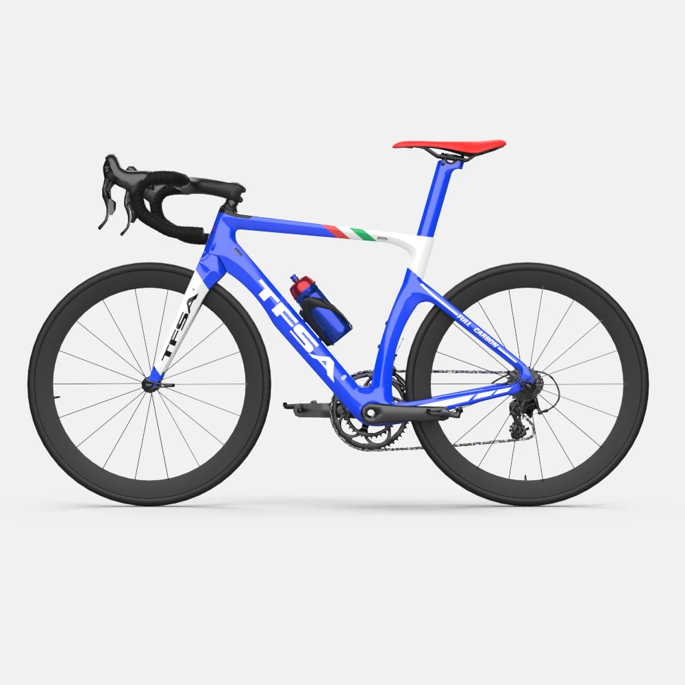 

2021 Lightweight Only 1100g Carbon Road Bike Frame 3k Accept OEM Customized Paint BLUE