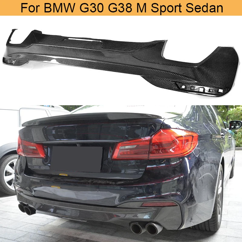 Углеродного волокна заднего бампера для BMW G30 G38 540i м спорт седан 4 двери 2017 2019