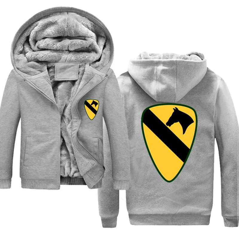 Классические толстовки с капюшоном первого кавалерийного подразделения (армия