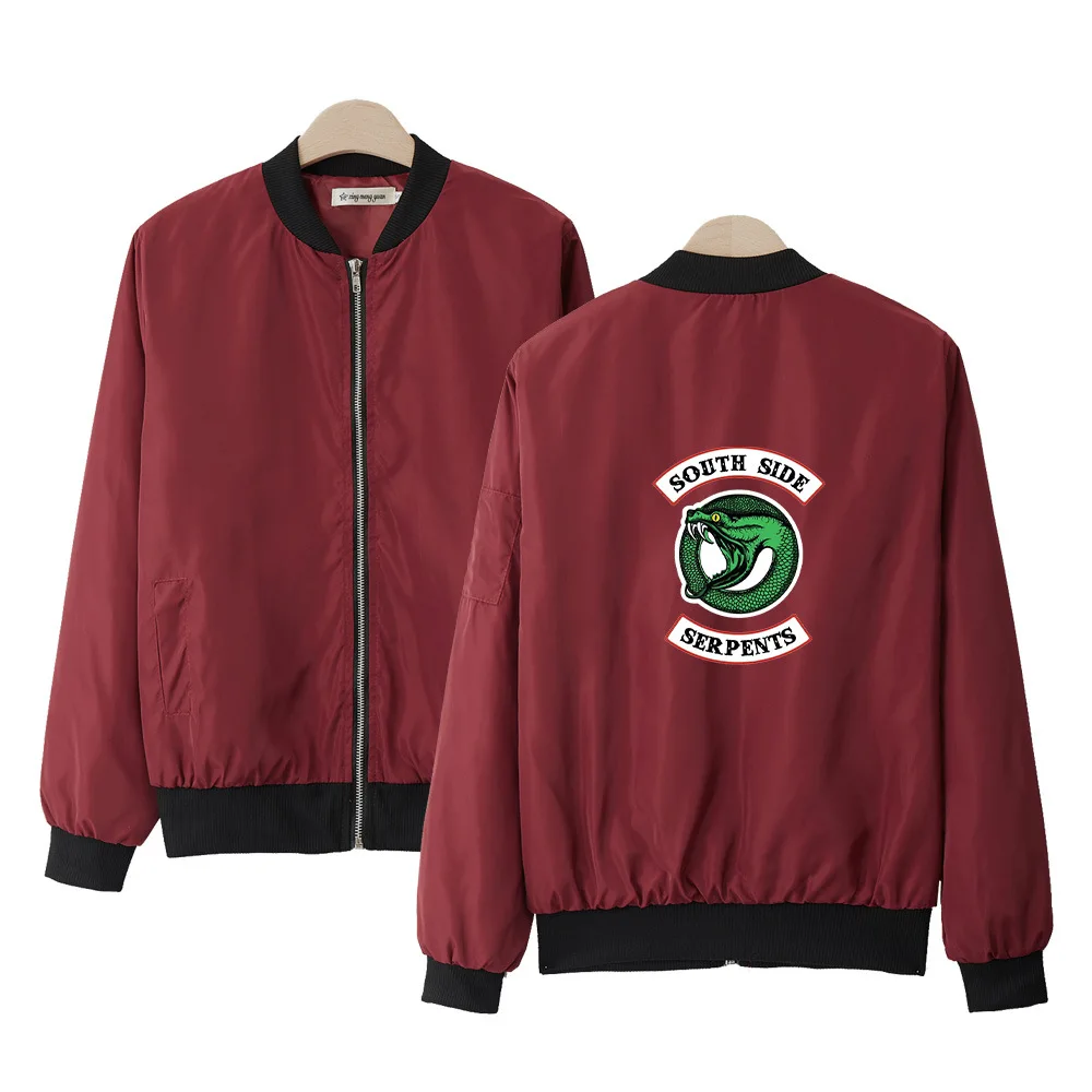 jacket 6 Для женщин змея куртка ривердейл Толстовка Southside ривердейл свитер ривердейл пуховик Бейсбол форменная куртка - Цвет: jacket 6