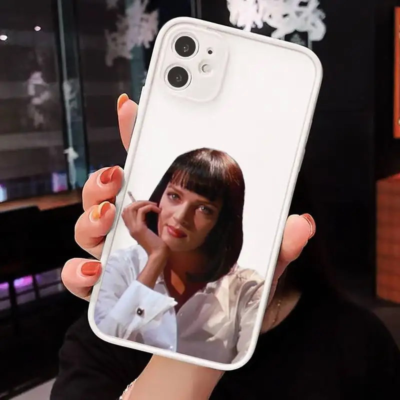 

Greatest movie ever made Pulp Fiction Phone Cases Matte Transparent for iPhone 7 8 11 12 s mini pro X XS XR MAX Plus cover funda