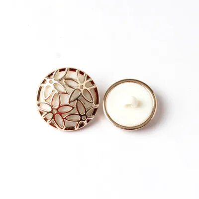 10PCS21MM Красивая жемчужная металлическая кнопка для пальто Скрапбукинг пошив одежды аксессуары для одежды DIY ремесла - Цвет: X