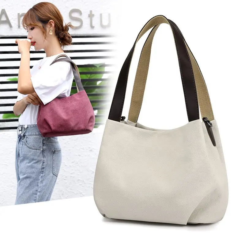 

OLD TANG High Quality Shoulder Bag for Women 2020 Fashion New Women's Handbag Large-capacity Simplicity Canvas Bag Travel Bag