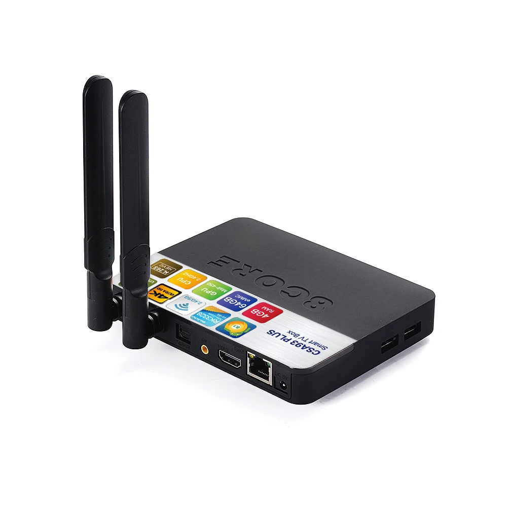 ТВ-приставка CSA93 Plus Android 8 1 2 4G Wi-Fi Bluetooth 4 0 четырехъядерный процессор RK3328 ОЗУ Гб ПЗУ