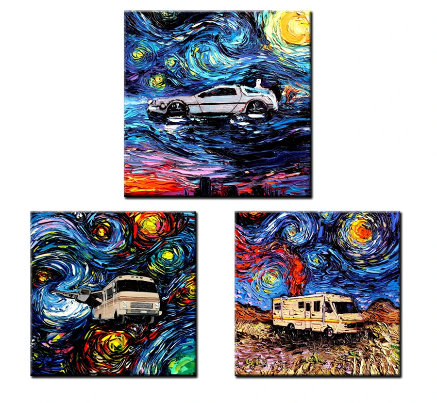 Ван Гог никогда не видал будущее напечатанная Картина на холсте гостиная