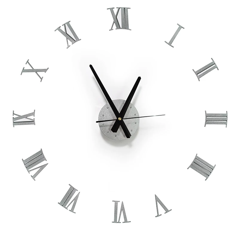 Настенные часы большого размера настенные с современным дизайном и наклейками 3D