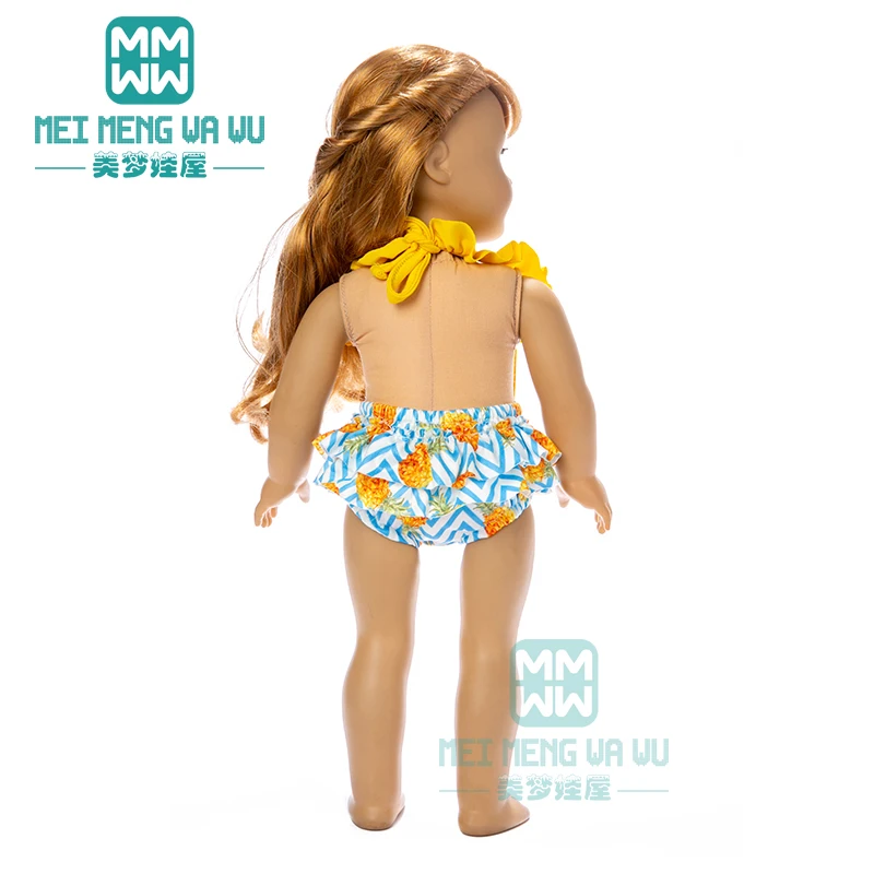 Комплект одежды для куклы черно-белый полосатый купальник 43 см | Игрушки и хобби