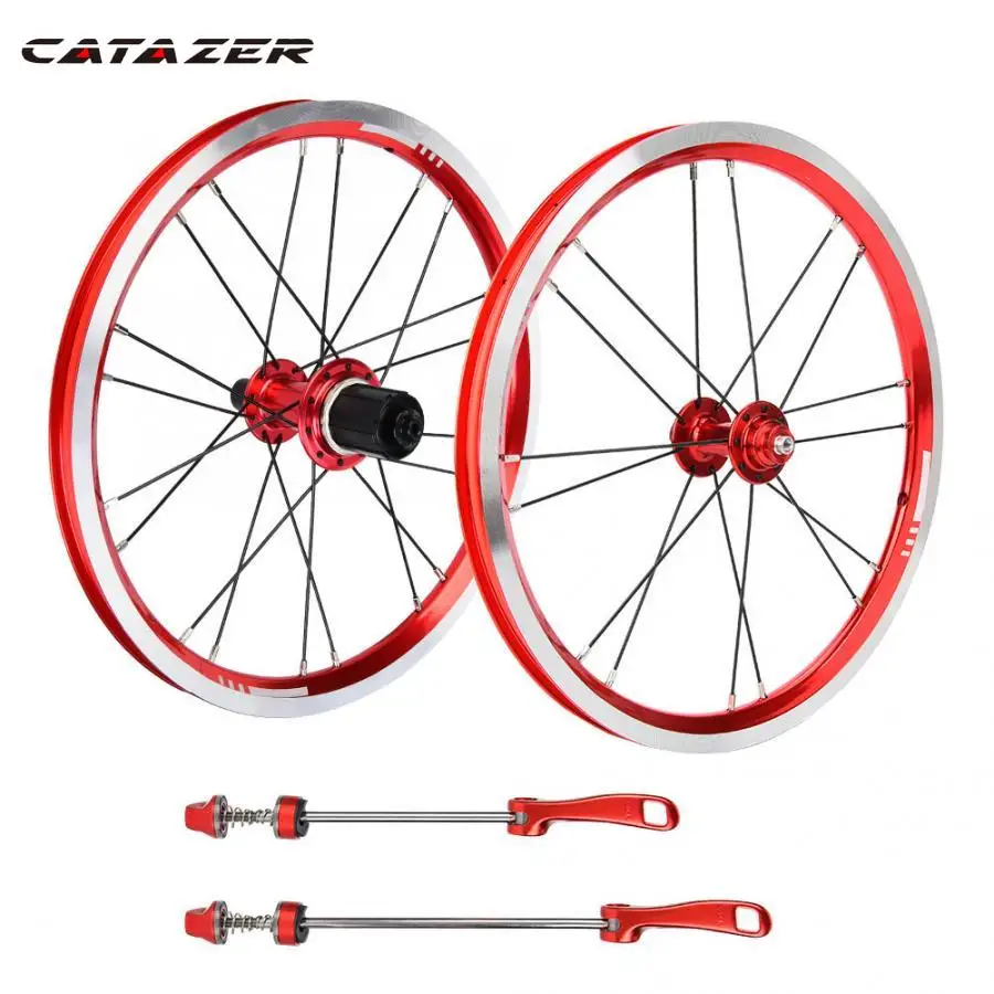 16 дюймов Алюминий сплав ободного тормоза колеса колесная велосипед передние и