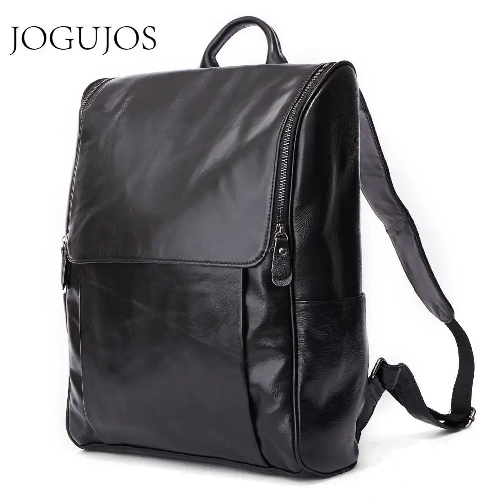JOGUJOS Настоящий мужской кожаный рюкзак повседневный 15 &quotрюкзак для ноутбука